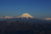 身延 七面山から見た美しい富士山